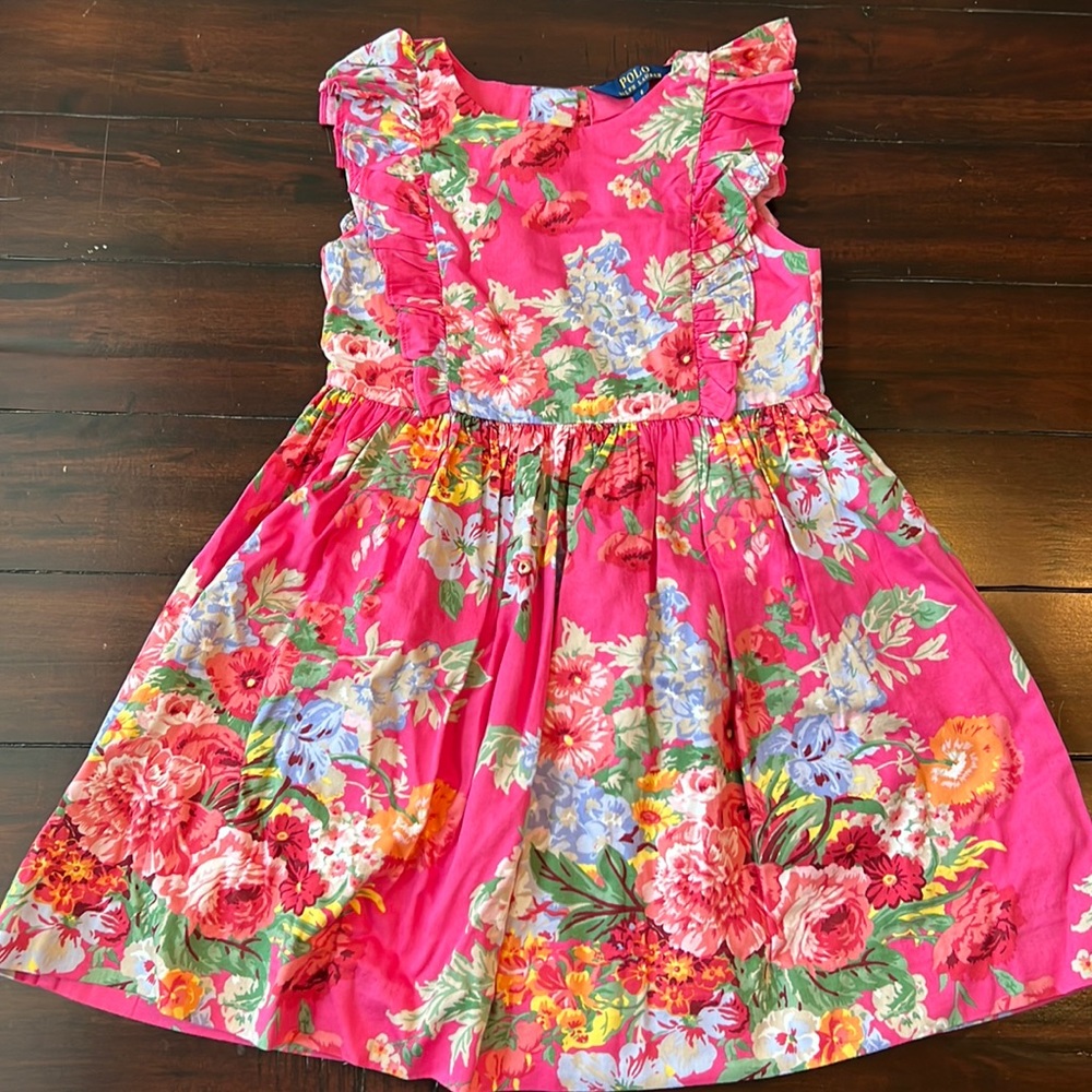 Polo Ralph Lauren Pink Floral Dress - Size 6